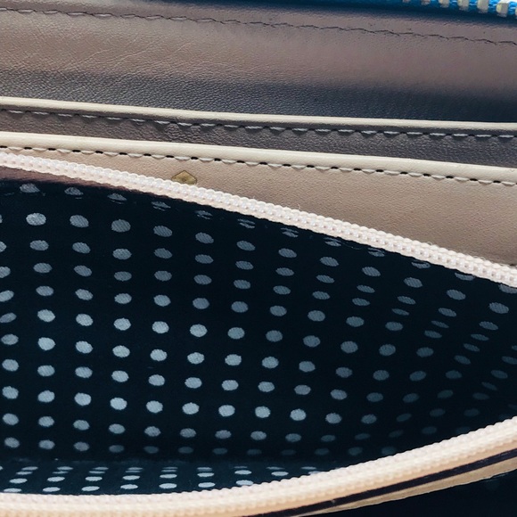 Kate Spade Wallet Blue Patent Leather 7.5”x4” - Picture 8 of 8